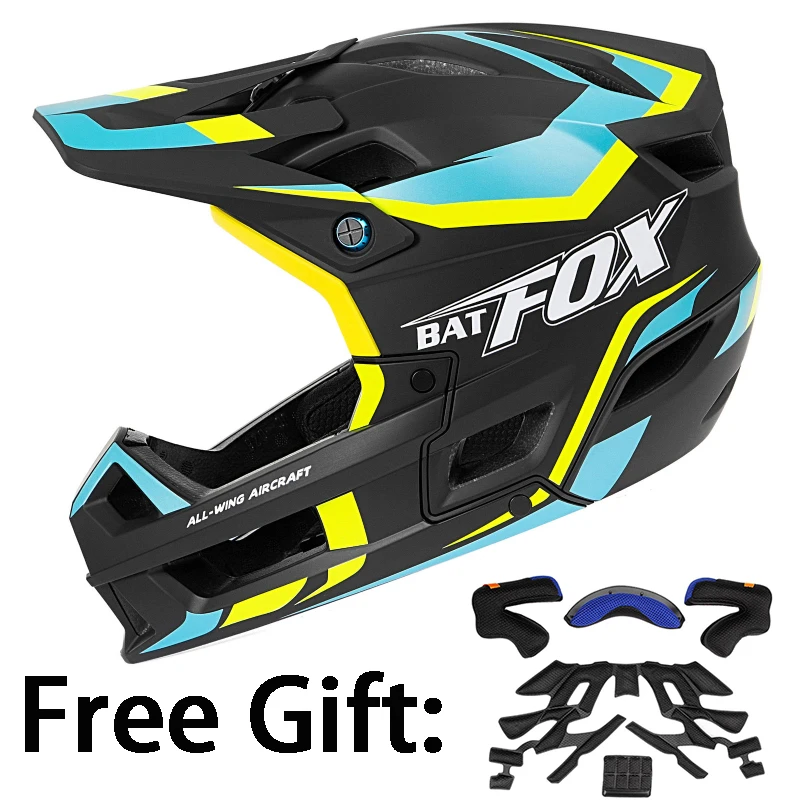 BATFOX Adult Full Covered Bicycle Helmet OFFROAD MTB Mountain Road
