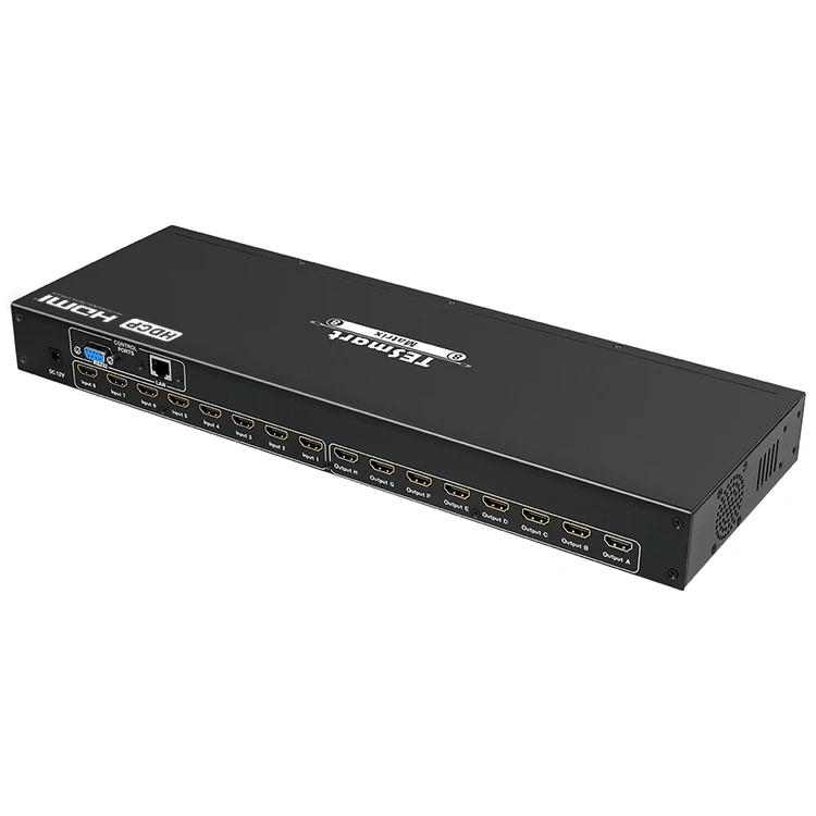 

8 port HDMI Matrix Switch 4k HDMI Matrix 8x8 with IR remote Lan port control 8x8 HDMI matrix