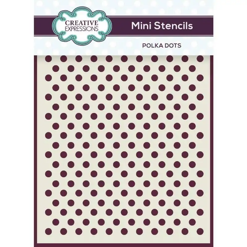 Mini Stencil Polka Dots Handicraft Stencil For Scrapbooking Album
