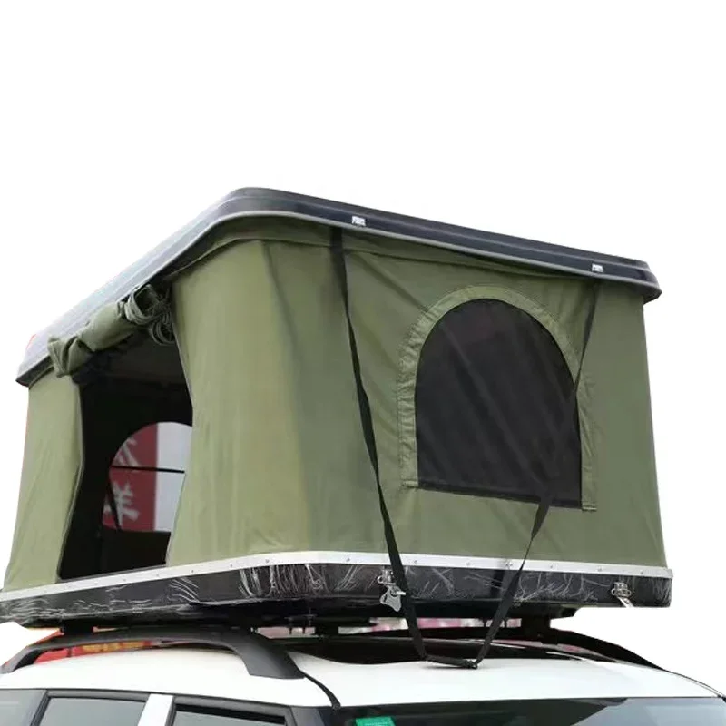 Multifunctional Roof Tent,fiberglass Canvas Hard Shell