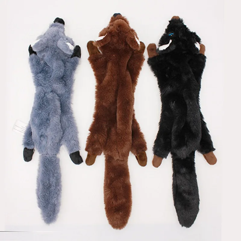 

Cute Plush Dog Toys Squeak Pet Wolf Animal Plush Toys for Small Dog Chew Squeaky Dog Toy Bite-resistant Funny Dog Accessories