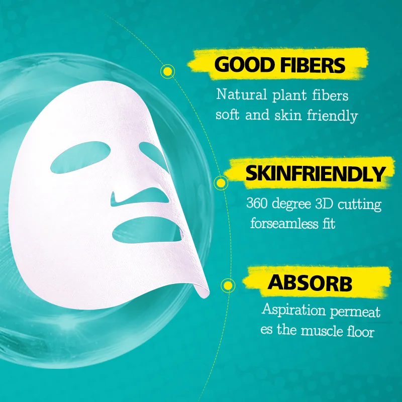 5pcs SADOER Blueberry Grape Hyaluronic Acid Face Mask Moisturizing Nourishing Firming Hydrating Facial Masks Skin Care