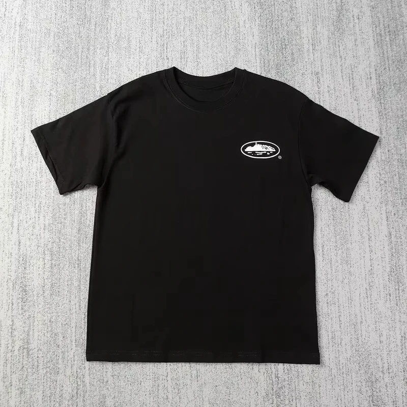 2026 Sommer Neu Boot-Print Kurzarm-T-Shirt Locker sitzendes T-Shirt Atmungsaktives Kurzarm-Freizeit-Mode-T-Shirt