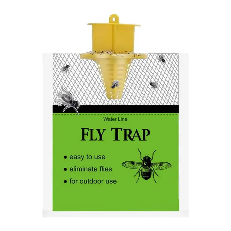 

Fly Bags Outdoor Fly Catcher Hangable Pre-Baited Fly Trap For Flying Control Natural Fly Trap Bag With Dissolvable Bait Large