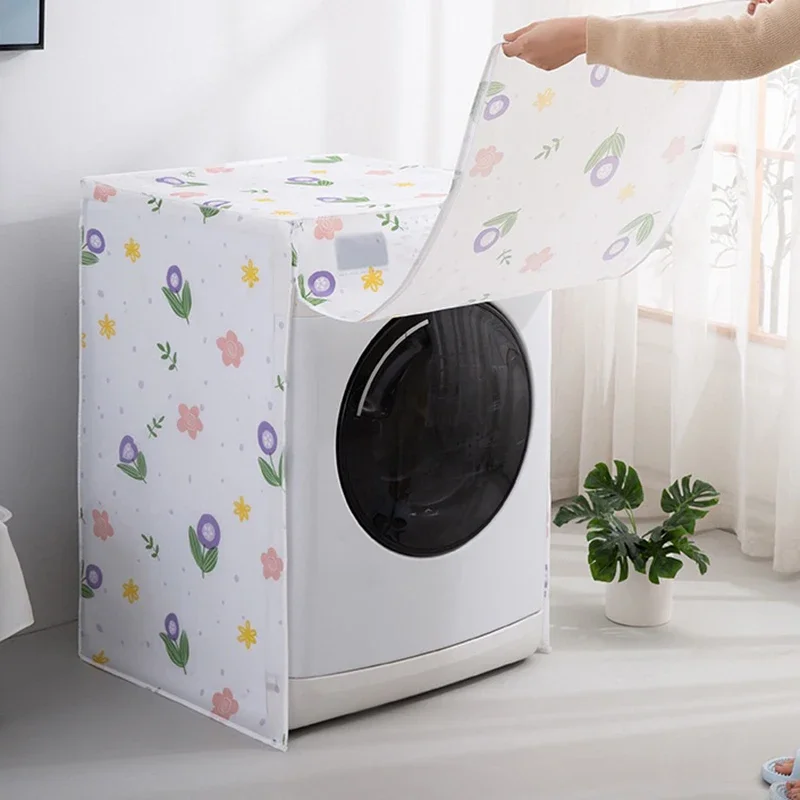 Washing Machine Dustproof Cover Cute Print Anti-Corrosion Waterproof 7KG For Automatic Roller Washing Machine