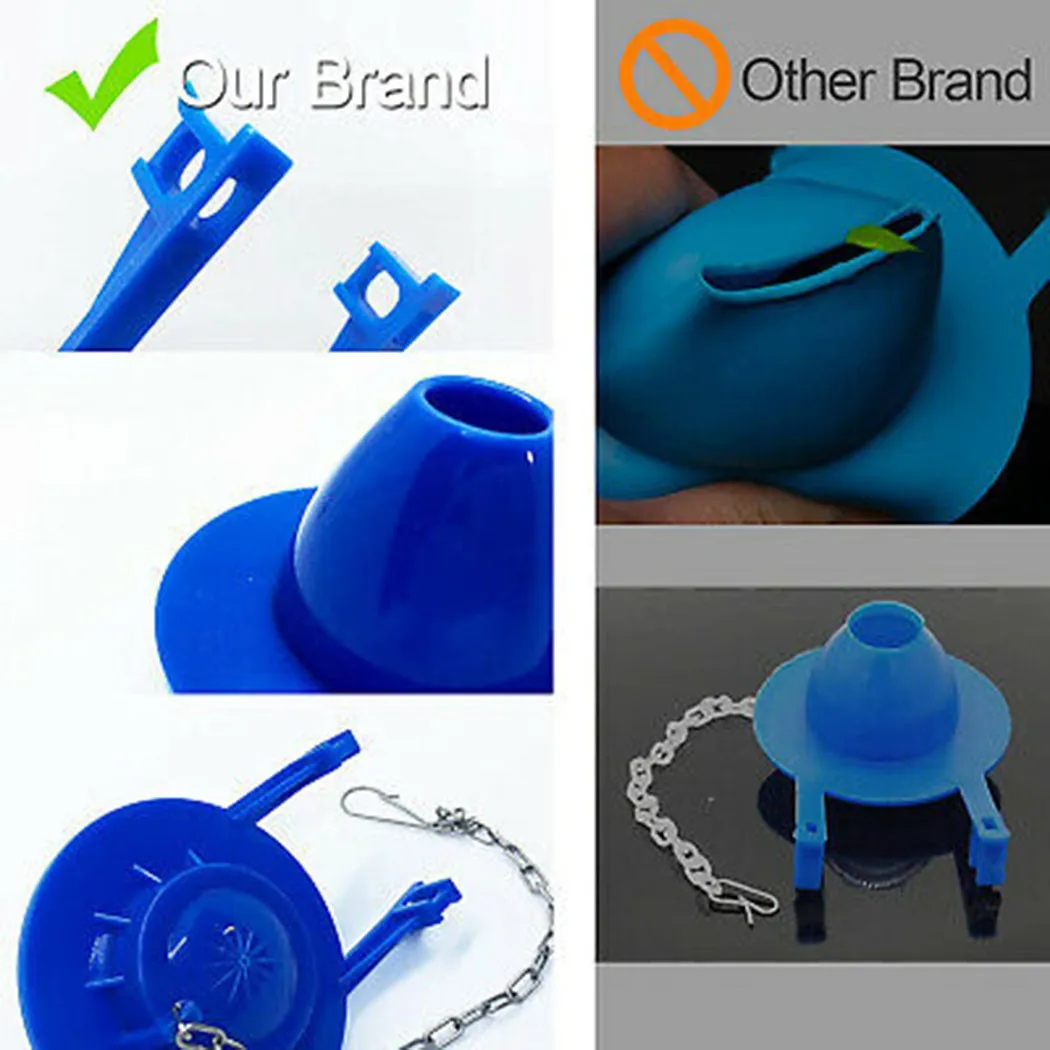 Description Picture 5 of itemToilet Drain Valve Flush Replacement Rubber Flapper Bathroom Tool Rubber Drain Flush Valves Tank Fittings Toilet Seal Water