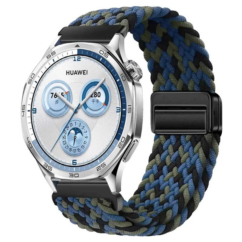 Magnetic Clasp Nylon Strap, 22mm, Breathable Bracelet