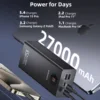 ROMOSS Power Bank 27000mAh Portable Laptop Charger with 65W USB C Fast Charging External Battery Pack for iPhone 16 iPad MacBook 3