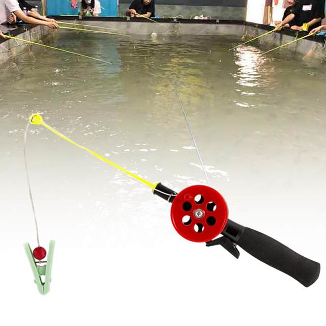 Short Ice Fishing Rod Portable Mini Fishing Pole for Holiday Camping Fishing