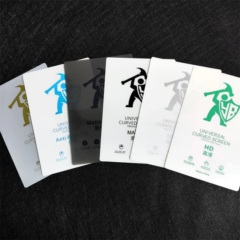 50pcs TPU Soft Hydrogel Film For Cutting Machine Plottter HD/Matte/Privacy Flexible Film For MobilePhone Curved Screen Protector