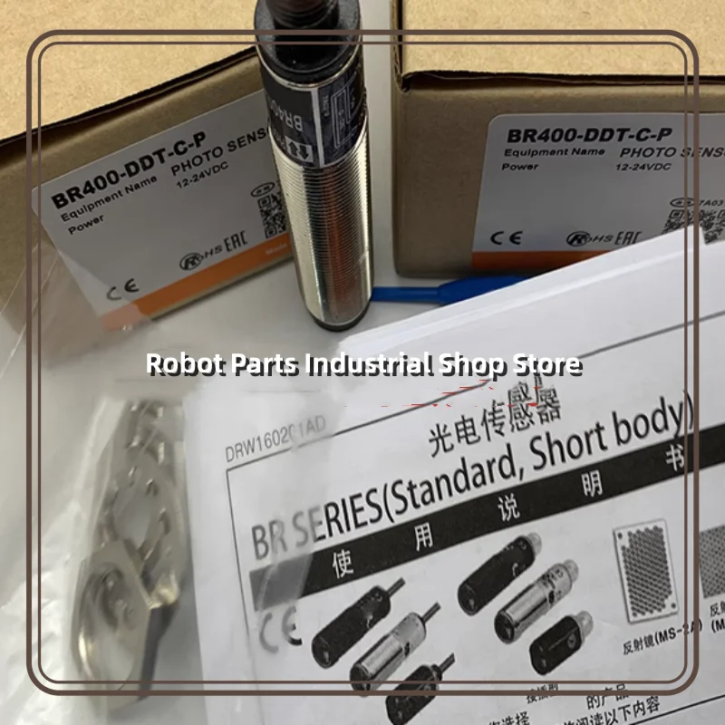 2 Pezzi Nuovo Interruttore Fotoelettrico Br400-Ddt-C-P Br100-Ddt-C-P