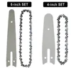 4  6 8 Inch Mini Steel Chainsaw Chains 1/4 Electric Chainsaws Accessory Chains Replacement Mini Electric Chainsaw Chain Saw 6