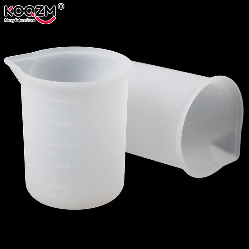 2Pcs Silicone 100ml Measuring Cup For Jewelry Crystal Scale Resin Glue Molds Handmade DIY Craft Mixing