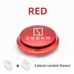 Custom Car Air Fresheners with Personalized Logo - Premium Solid Perfume Scent (For Red ZEEKR)