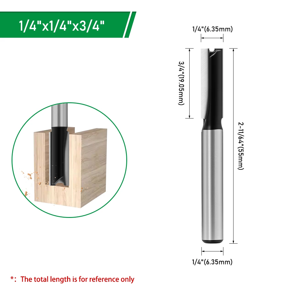 LAVIE 1/4" Schaft gerade Fräser (3,18–19,05 mm) Holzbearbeitungs-Schneidwerkzeuge für Heimwerker und Handwerk C07002 – Detail 18
