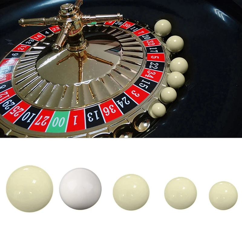 3pcs American Roulette Ball 12/15/18/20/22mm Casino Roulette Game Replacement Ball Resin