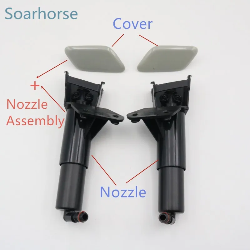 Car Front Headlight Washer spray Nozzle Headlamp washer jet Pump with Cover Cap For Toyota Avensis T25 2006 2007 2008