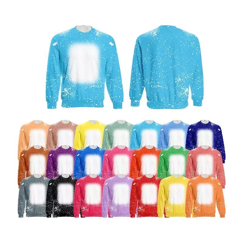 Blank Sublimation Hoodies Sports Clothes Sweatshirt Polyester Pullover Bulk  Sublimation Blanks For Thermal Transfer Printing