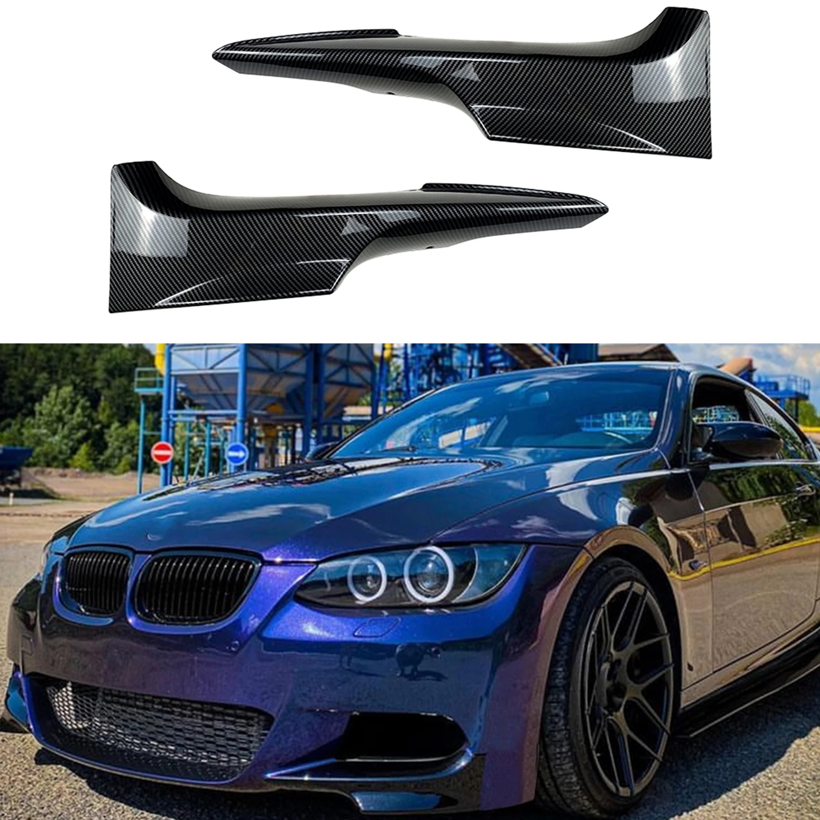 

2 шт., сплиттер для переднего бампера BMW 3 серии E92 E93 328i M Tech 2006-2009