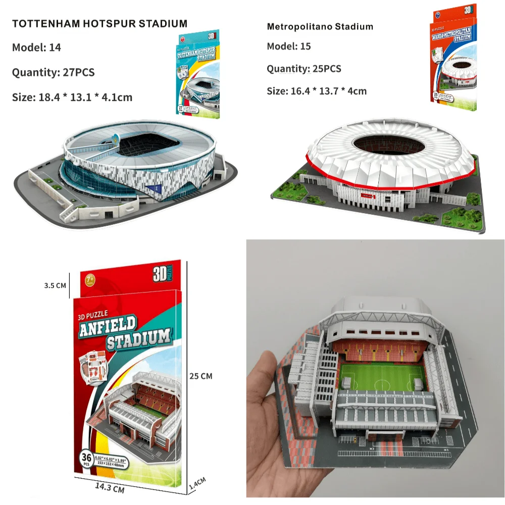 3D paper stadium puzzle model for passionate  football fans to fight with your home team 5