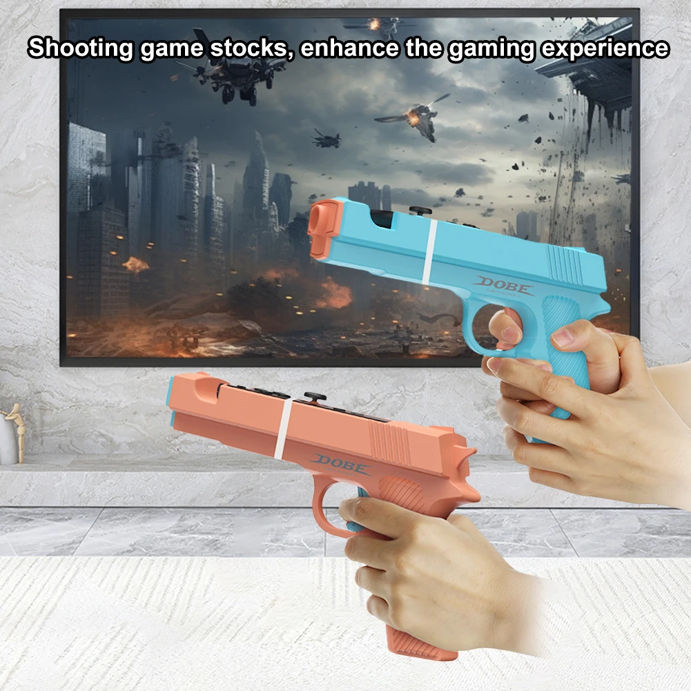 For Switch 2 Joy-Con Shooting Game Gun Grips Controller Shooting Gunstock Handle Enhance Interact Experience Gun Shape Handgrip