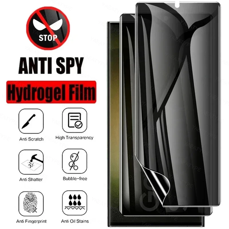3-Pack Privacy Hydrogel Screen Protector Film