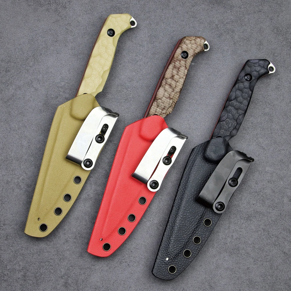 LENGREN Darter EDC Tactical small fixed knife 14C28N Steel Sharp Survival Knife K Sheath 5