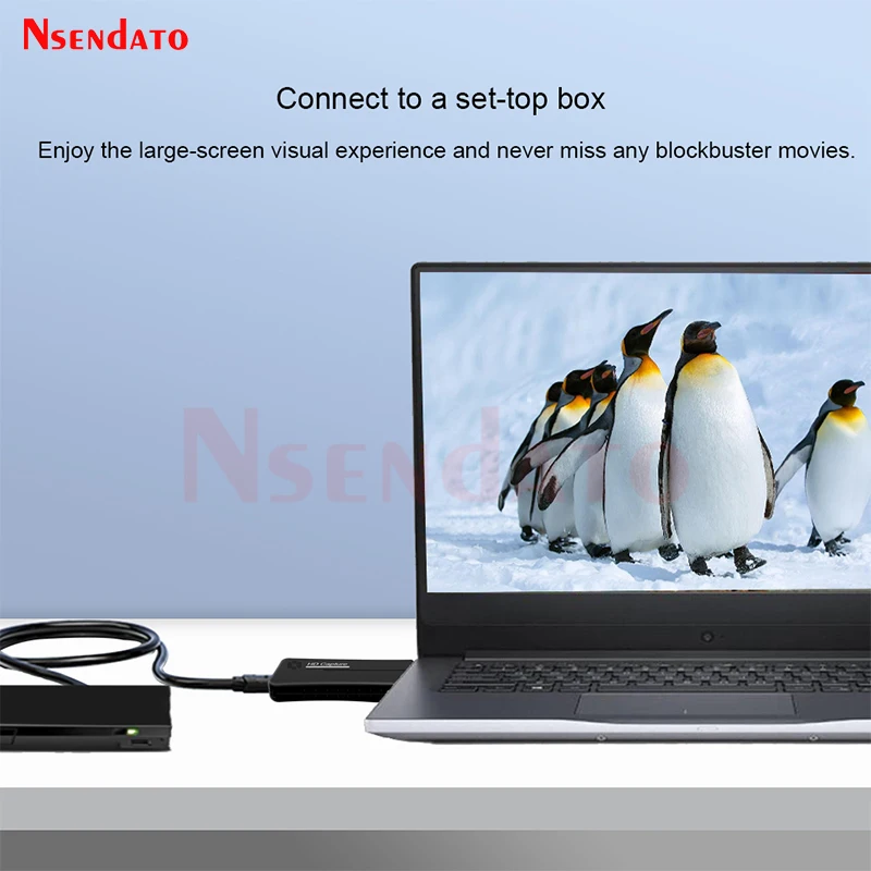 Nsendato UTVF007 USB2.0 To HD Video Catpure Card USB 2.0 HD 1 Way Video Card Converter adapter for Windows XP/Vista/7/8/10