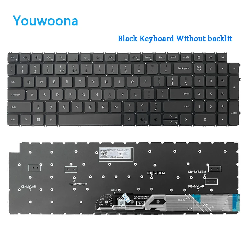 Teclado do Portátil Original para Dell Vostro 15 3510 3515 3520 3525 5510 5515 P106f - Imagem 3