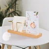 Desktop Organizer Tableware Supplies Wood Tissue Paper Holder Napkin Brass Box Storage Toothpick 2
