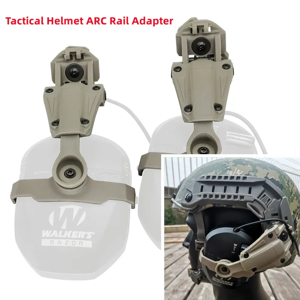Tactical Headset Helmet ARC Rail Adapter Wendy Rail for Walker's Razor Slim Electronic Hearing Protection Shooting Headphone
