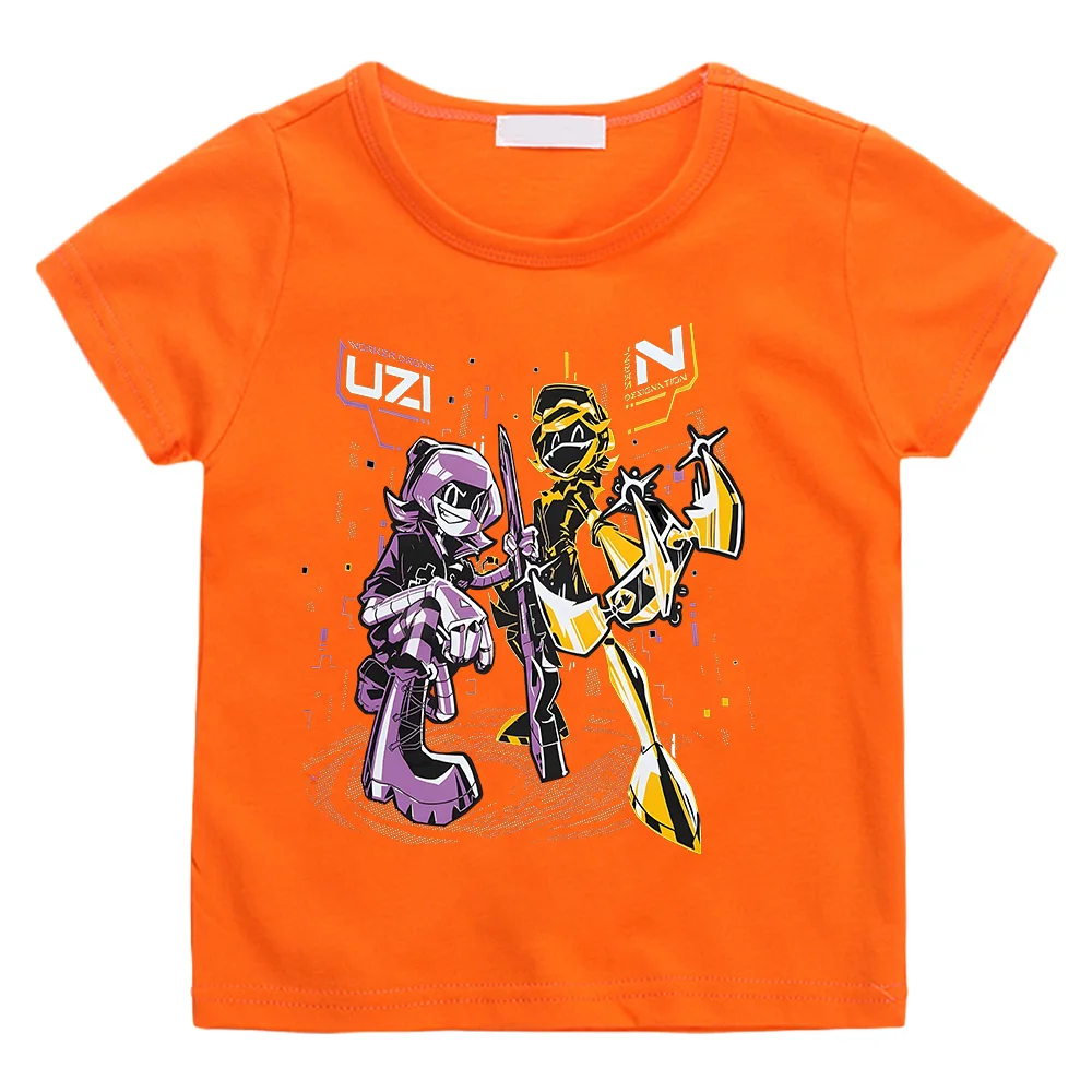 Murder Drones N and Uzi T-shirts Fashion Boys Girls Cotton Hot Anime Tees Teen Children Short Sleeve Clothes Cool Kids Tshirts 4