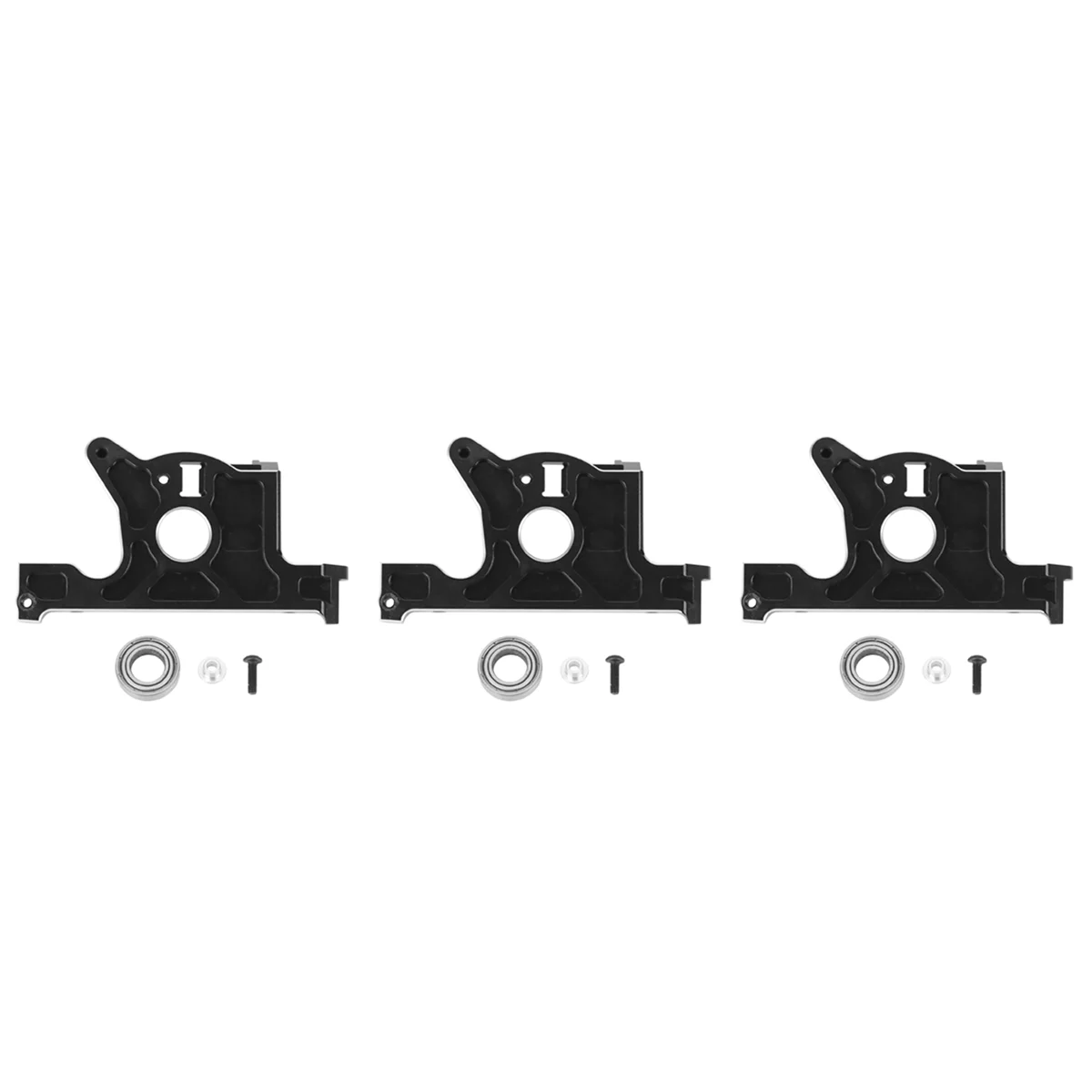 

3X Metal Motor Mount with 10X19X5mm Bearing for Slash LCG RC Car Upgrade Parts