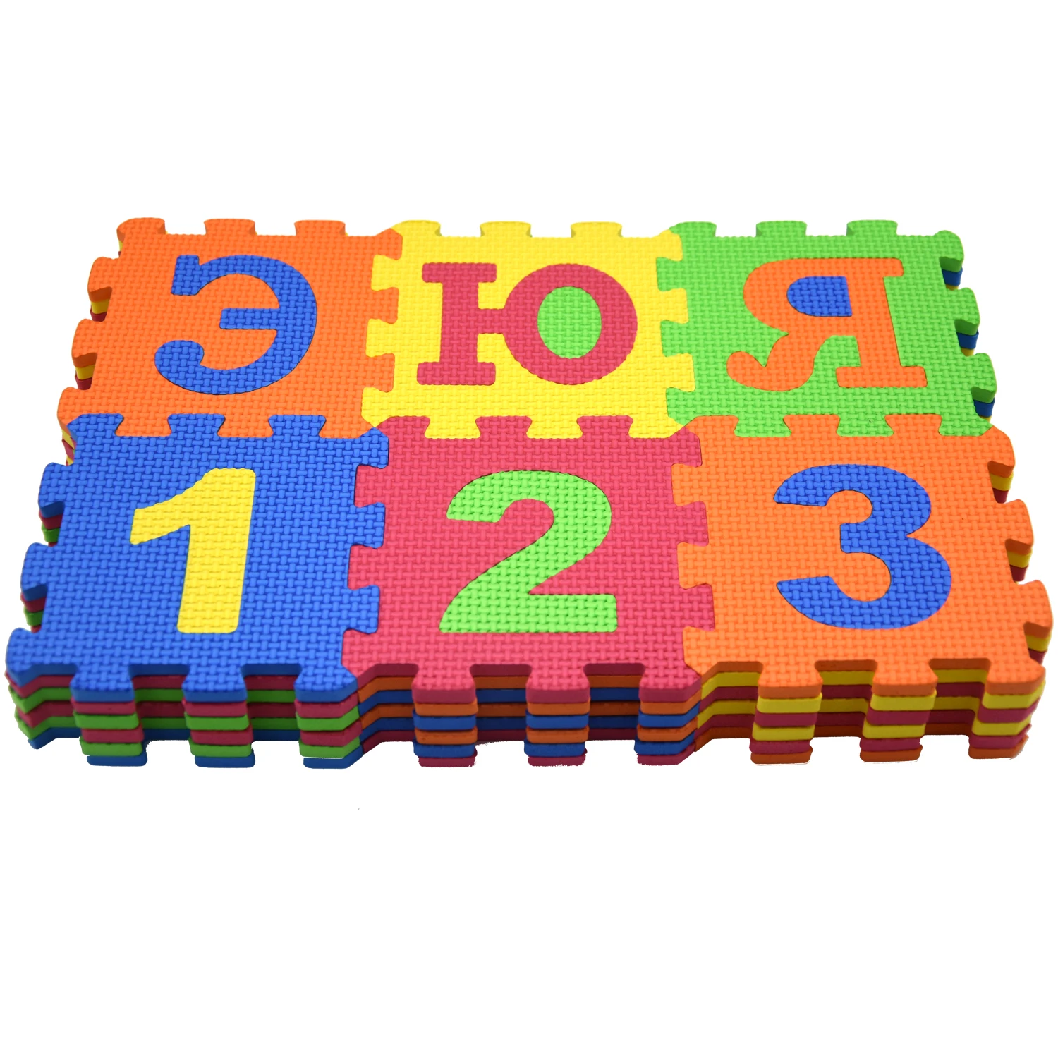

36Pcs Baby Foam Play Mat Children Carpet Educational Toys Interlocking Puzzle EVA Tiles Alphabet Numbers And Symbol 14*14cm
