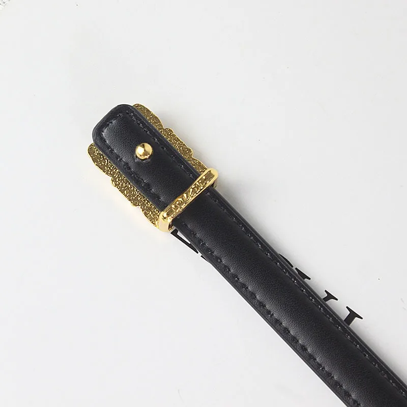 Double C Diamond Women's Belt Versatile Dress Pants Belt Thin Women New Fashion Decoration