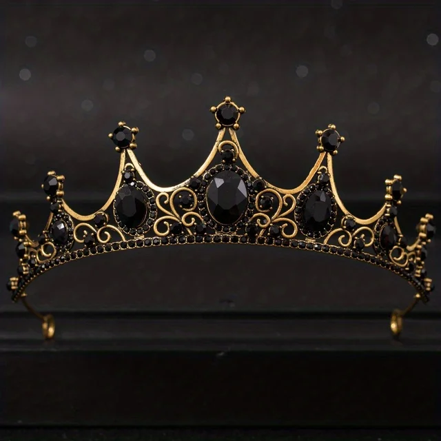 Baroque Crystal Tiaras And Crowns Rhinestone Prom Diadem Crown Tiara For Women Bride Bridal Wedding Hair Accessories Jewelry - Image 5