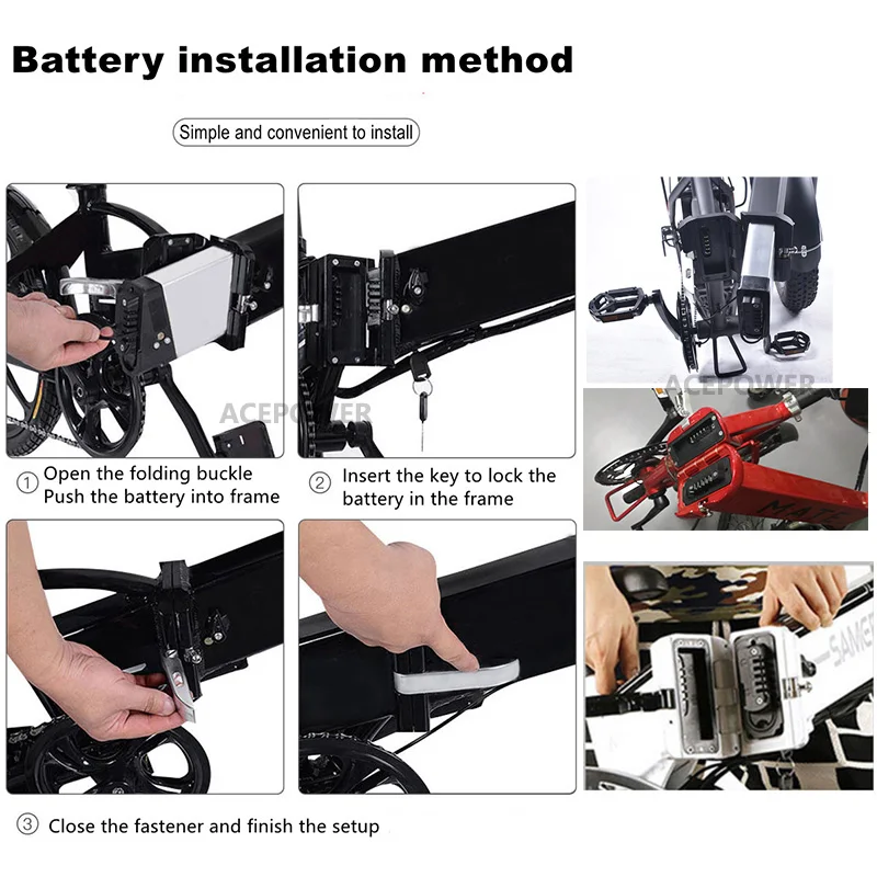 Lafly-折りたたみ式電動自転車用バッテリー,x3およびx5,jinghma r7,48v 