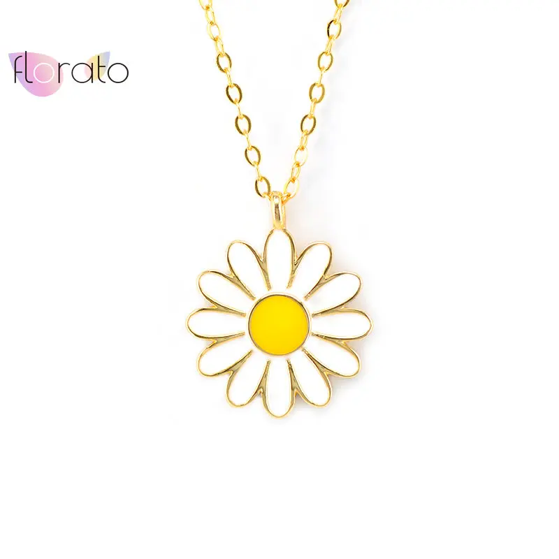 

YUXINTOME 925 Sterling Silver Gold Long Chain Zou Chrysanthemum Pendant Necklace 2022 Fashion Light luxury Women's Jewelry