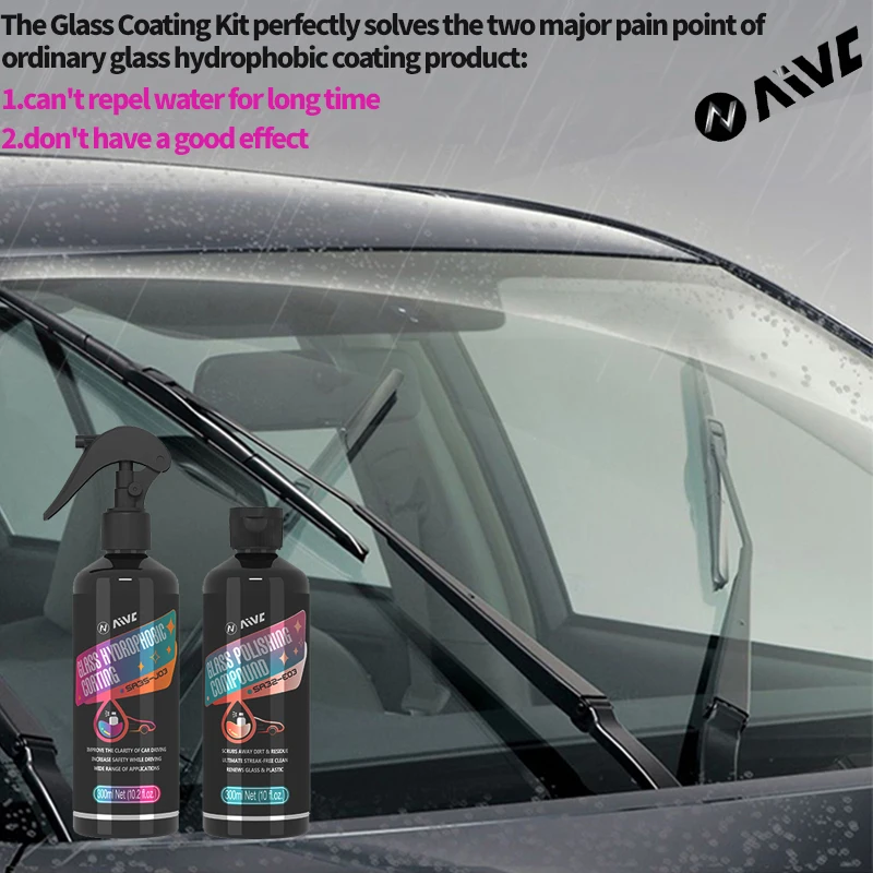 Car Glass Oil Film Cleaner Remover AIVC Shiny Car Stuff Windshield Coating  Agent Glass Polishing Water Stain Removal Anti-rain - AliExpress