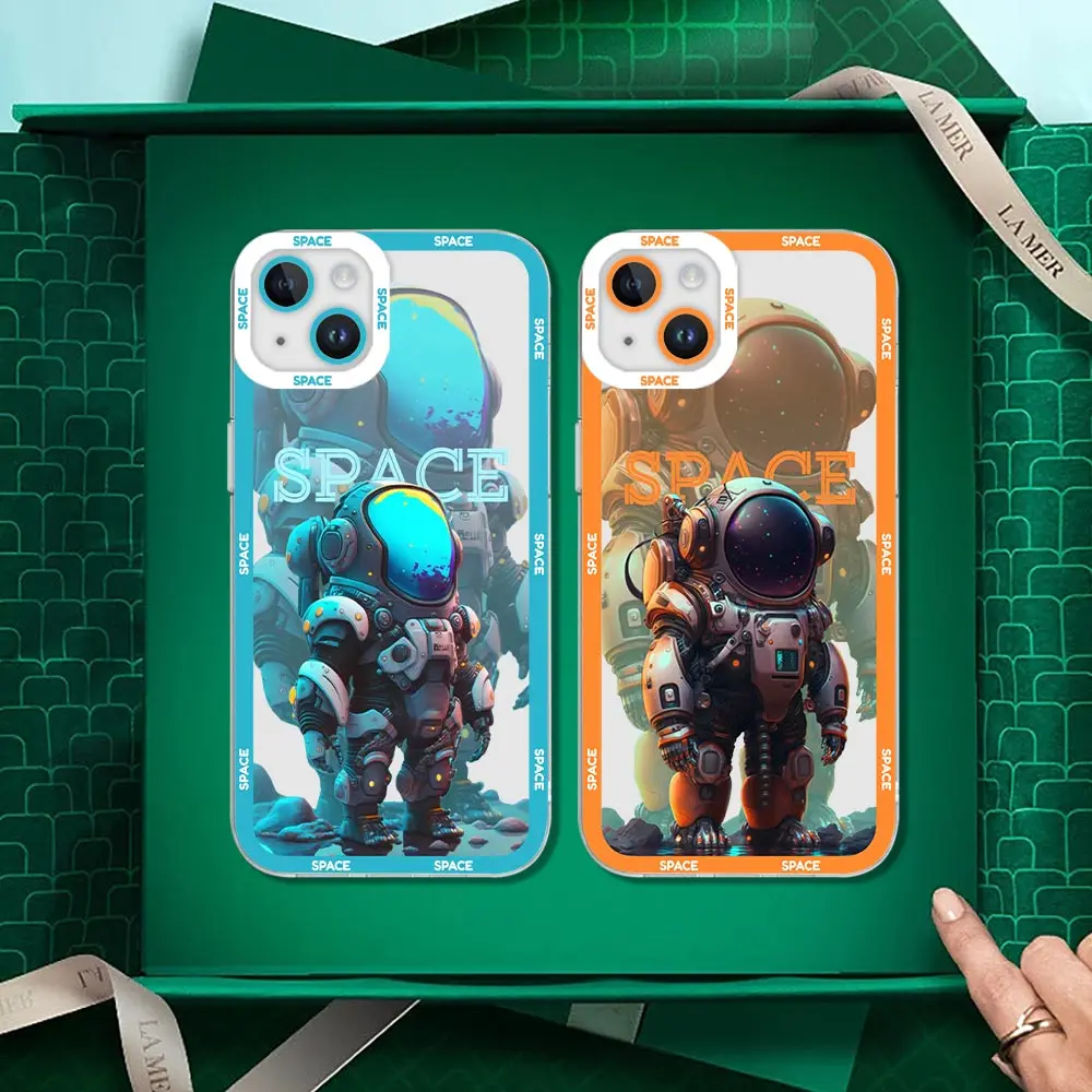 

Luxury Astronaut The Firmament Clear Cqoue Case For Samsung A81 A11 A10 A10S A03S A03 A02 M60 M23 M22 M12 M11 J530 Cover Funnd