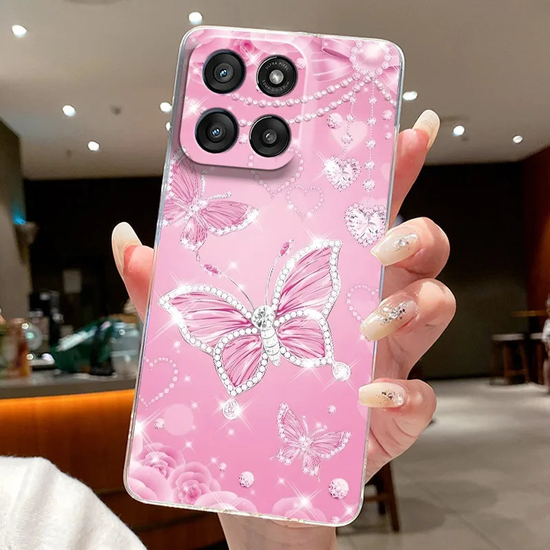 Phone Case For Motorola Moto G Stylus 5G 2025 2023 2024/Moto Edge 60 Stylus Protective Cases Transparent Soft Silicone TPU Cover 2