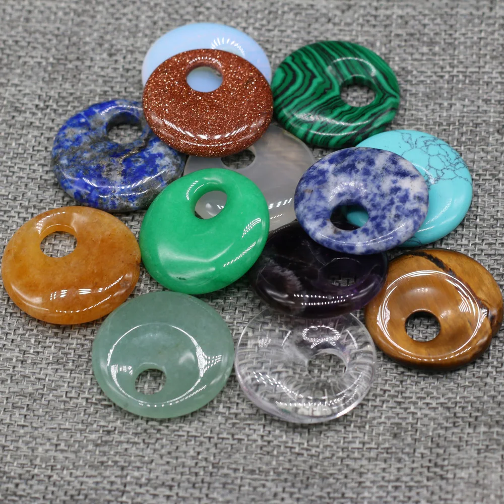 

1pc Natural Stone Semi-precious Sone Macroporous Bead Eccentric Hole Malachite Green Aventurine For Make DIY Jewelry Accessories