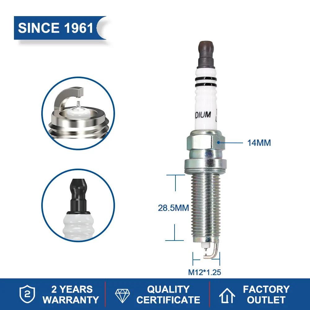 Candle Replace for LD7DII 90565/DILKAR7D11H 22401-ED71B 22401-1VA7C 11182-51Z01 Double Iridium Spark Plug Torch LD7REII 1PC