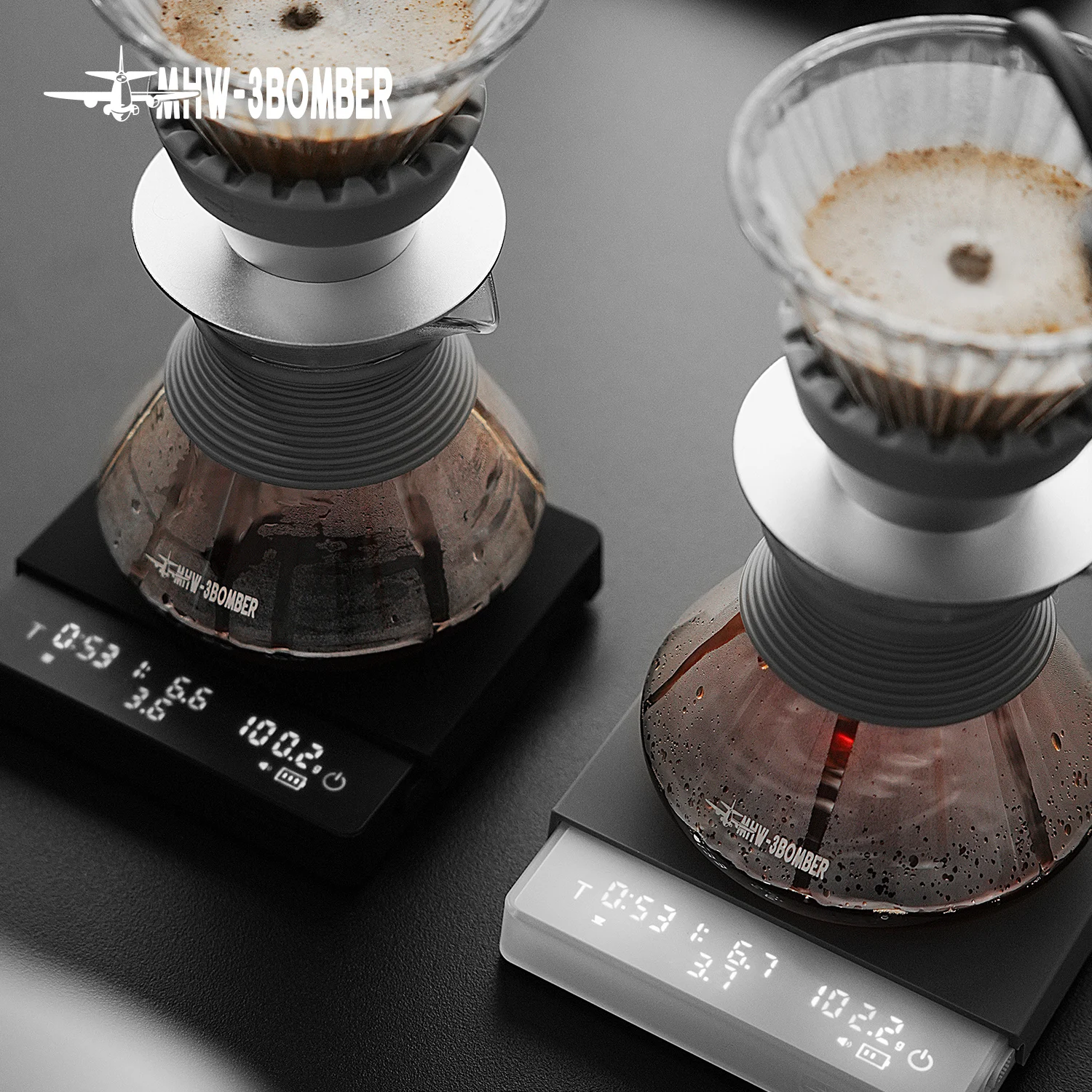 MHW-3BOMBER Digital Kitchen Coffee Scale High Precision Cyclic Rechargeable Espresso thumbnail 8