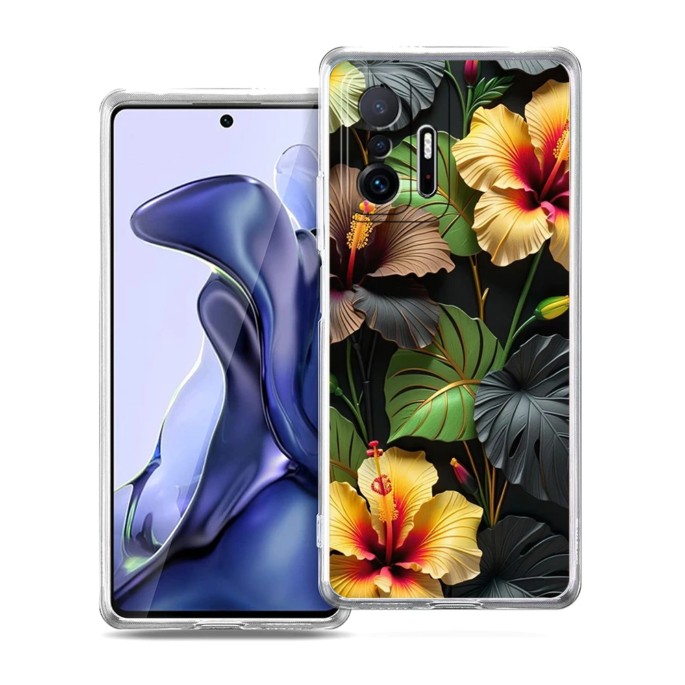 Plum Blossom Soft Transparent Phone Case Cover