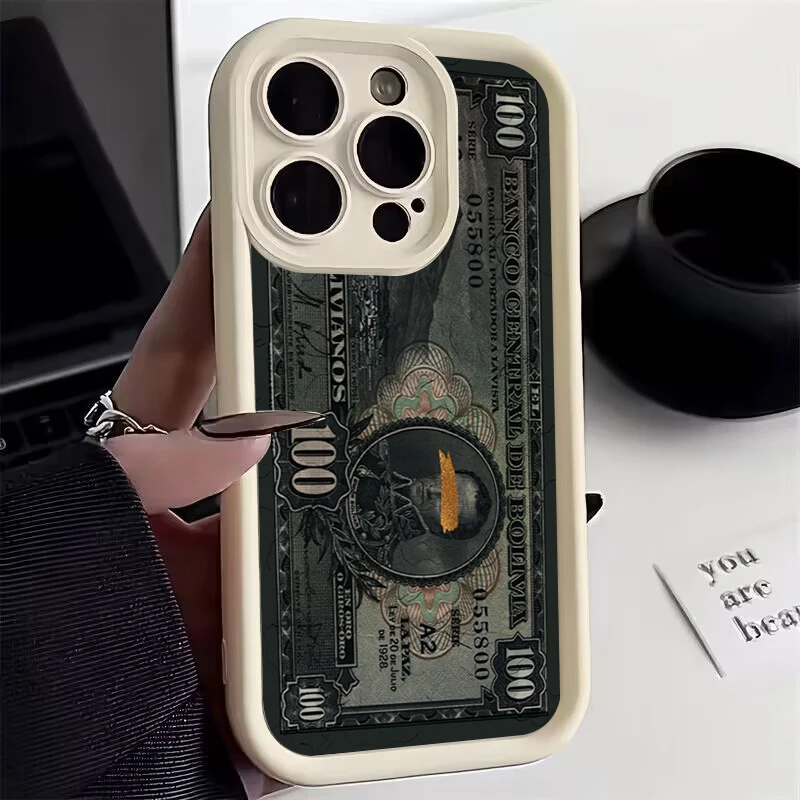 Crown & Dollar Bank Note Print Phone Case Cover