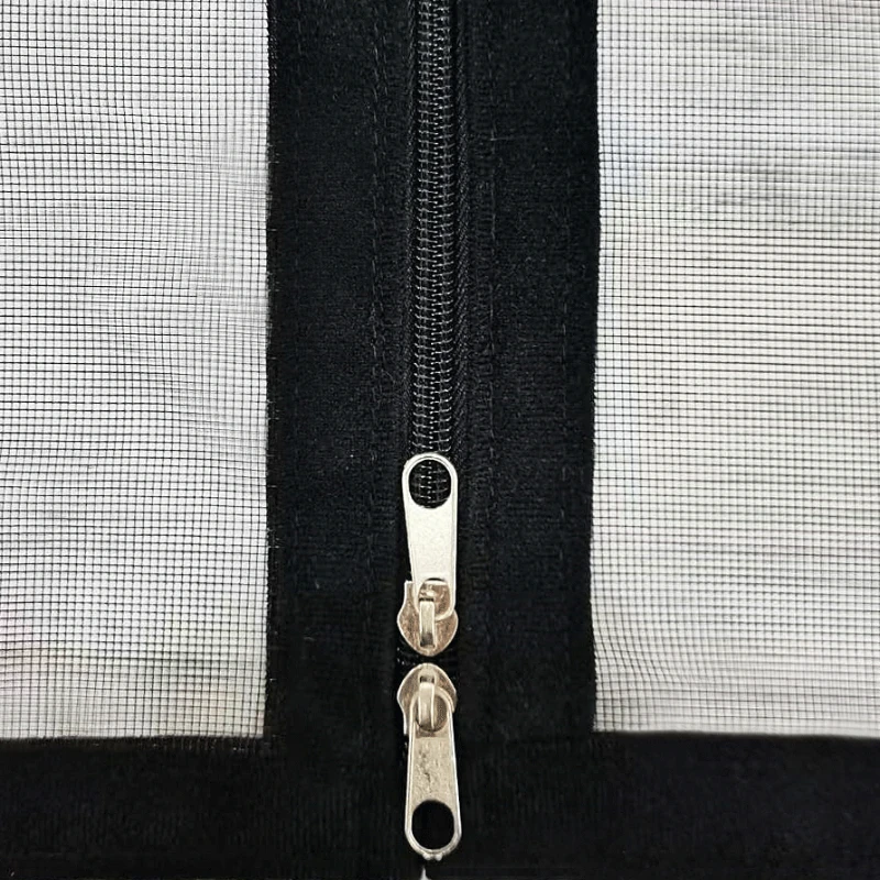 Mosquito window net Mosquito resistant screen window mesh self-adhesive window mosquito net zipper type household screen