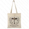 Basgiath War College Pattern Canvas Tote Bags Best Gift for Bookish Women Shopping Bag for Novel Lover Fourth Wing Shoulder Bag 6