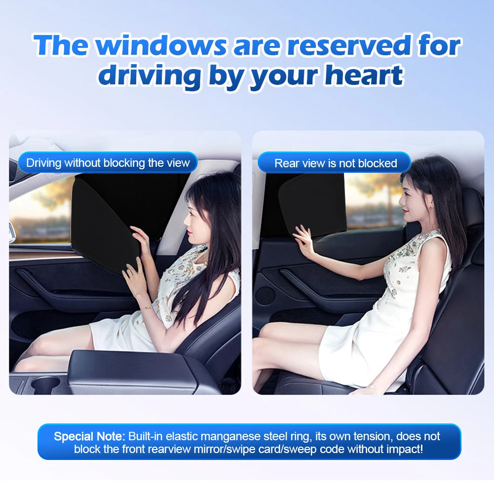 8Pcs/Set Car Multi Sun Shade Ultraviolet Isolation Blackout Visors Auto Windows Privacy for Tesla Model Y 2020-2024 Accessories