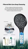 New 3 Modes Shower Head High Pressure with Filters for Hard Water Soft Hair Care Body Handheld Showerhead Bathroom Accessories 2